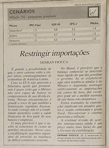 Demian Fiocca coluna Folha de São Paulo